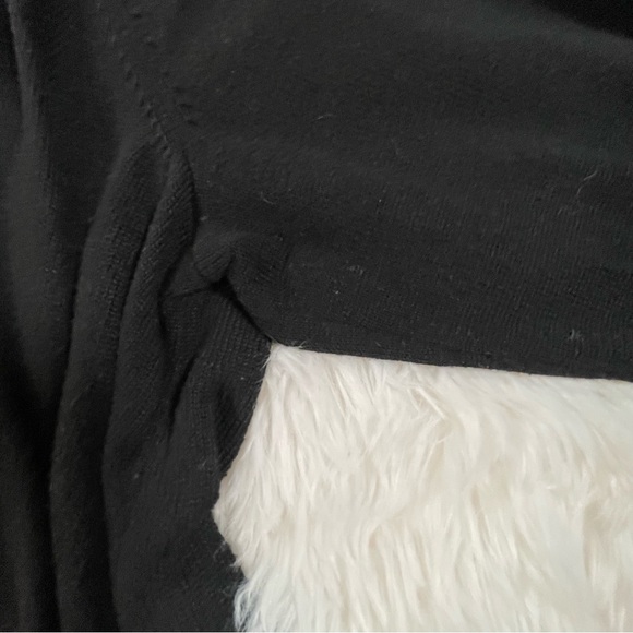 Ella Moss Black Open-Front Sweater - Picture 4 of 8